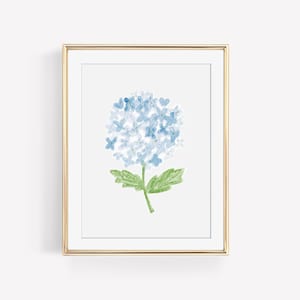 Hydrangea Watercolor Art Print