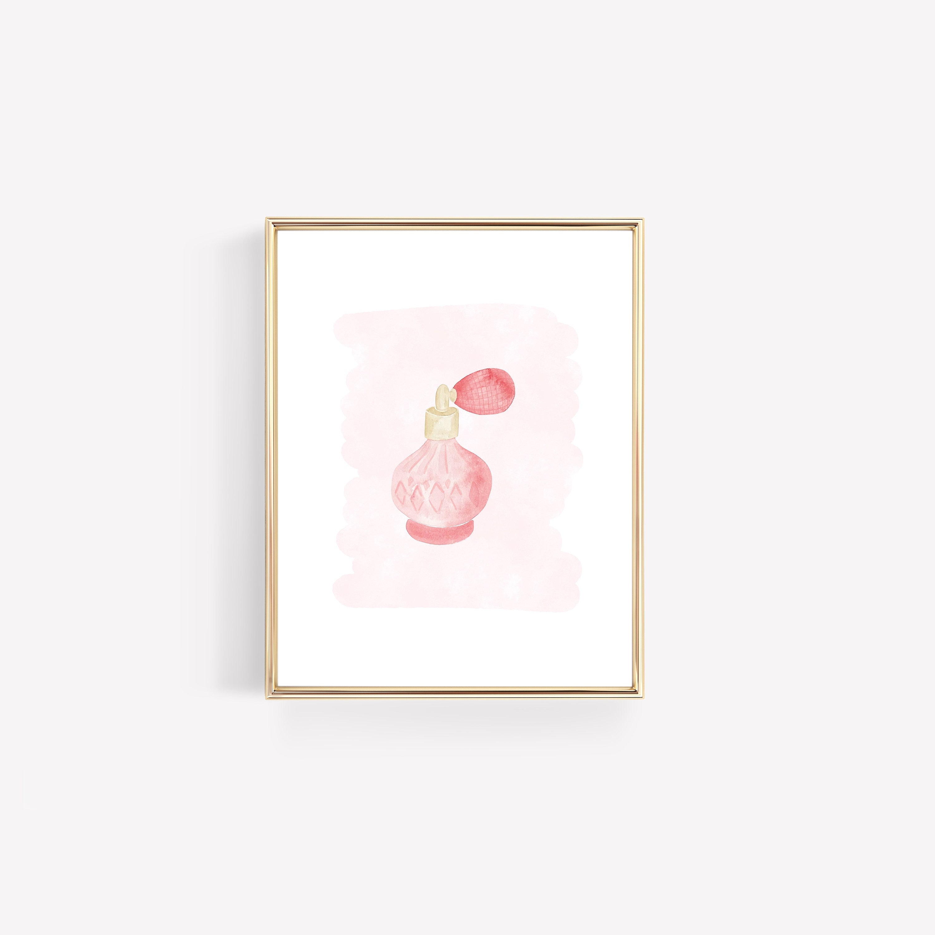 Perfume Bottle Watercolor Art Print - Etsy