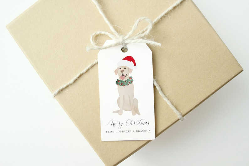 FULLY CUSTOM watercolor gift tags Set of 24, Christmas gift tags, custom gift tags, holiday gift tags, custom Christmas wrapping image 6