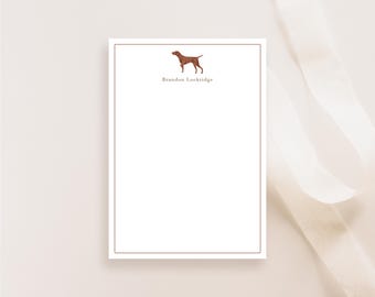 PERSONALIZED Brown German Shorthaired Pointer Stationery Cards | GSP | Dog stationery