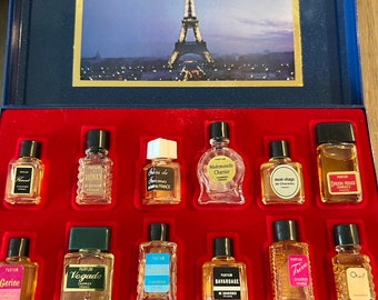 Vintage Charrier Parfums Les Grands Parfums De France - 12 bottles with the original box