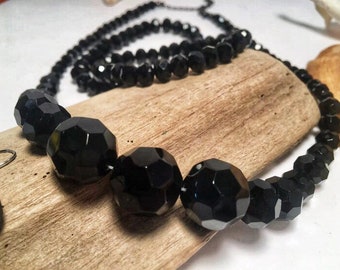 Vintage Black Onyx Necklace