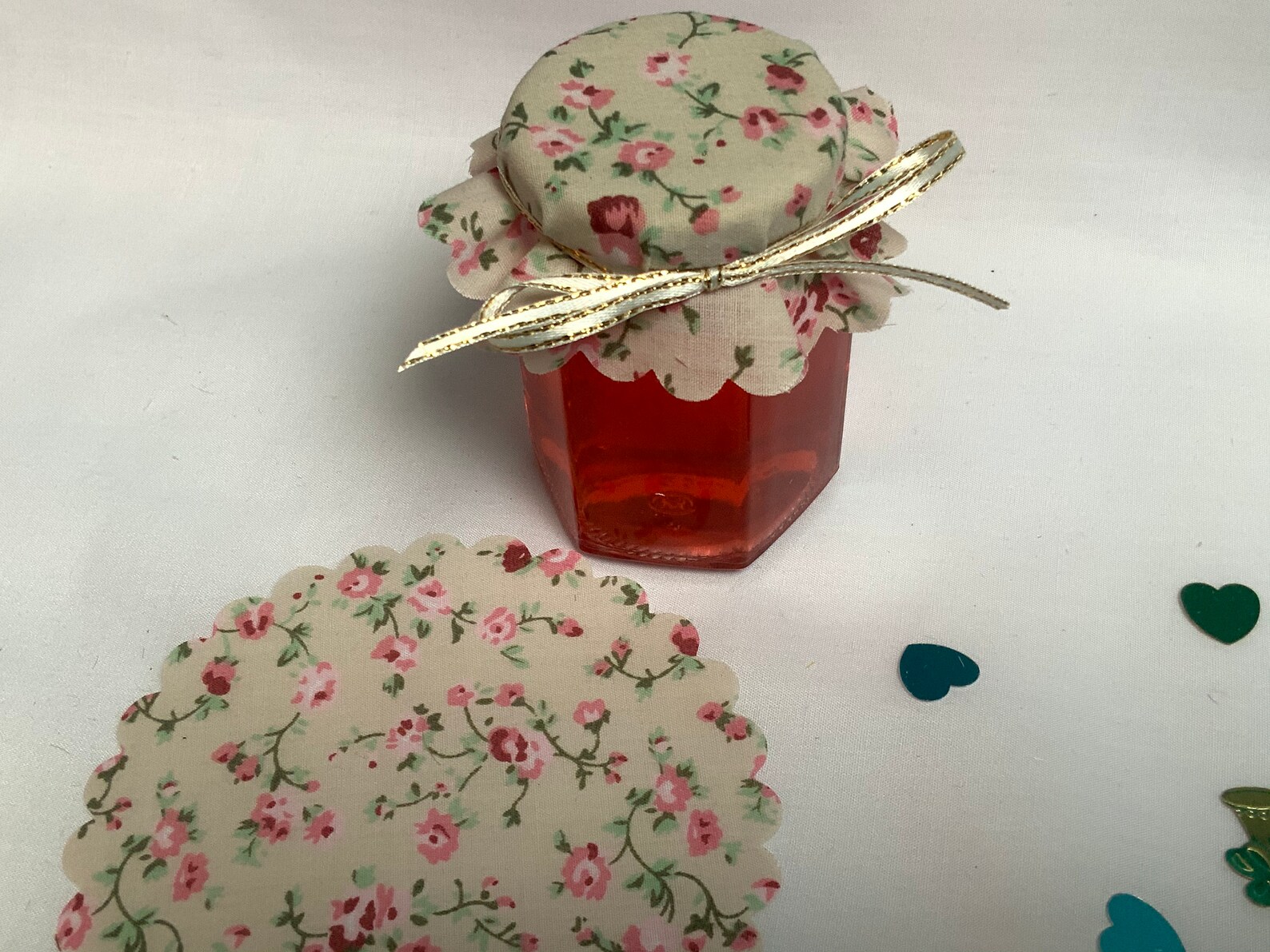 50 X fabric jam jar Wedding fabric lid covers 6 PINK patterns Etsy