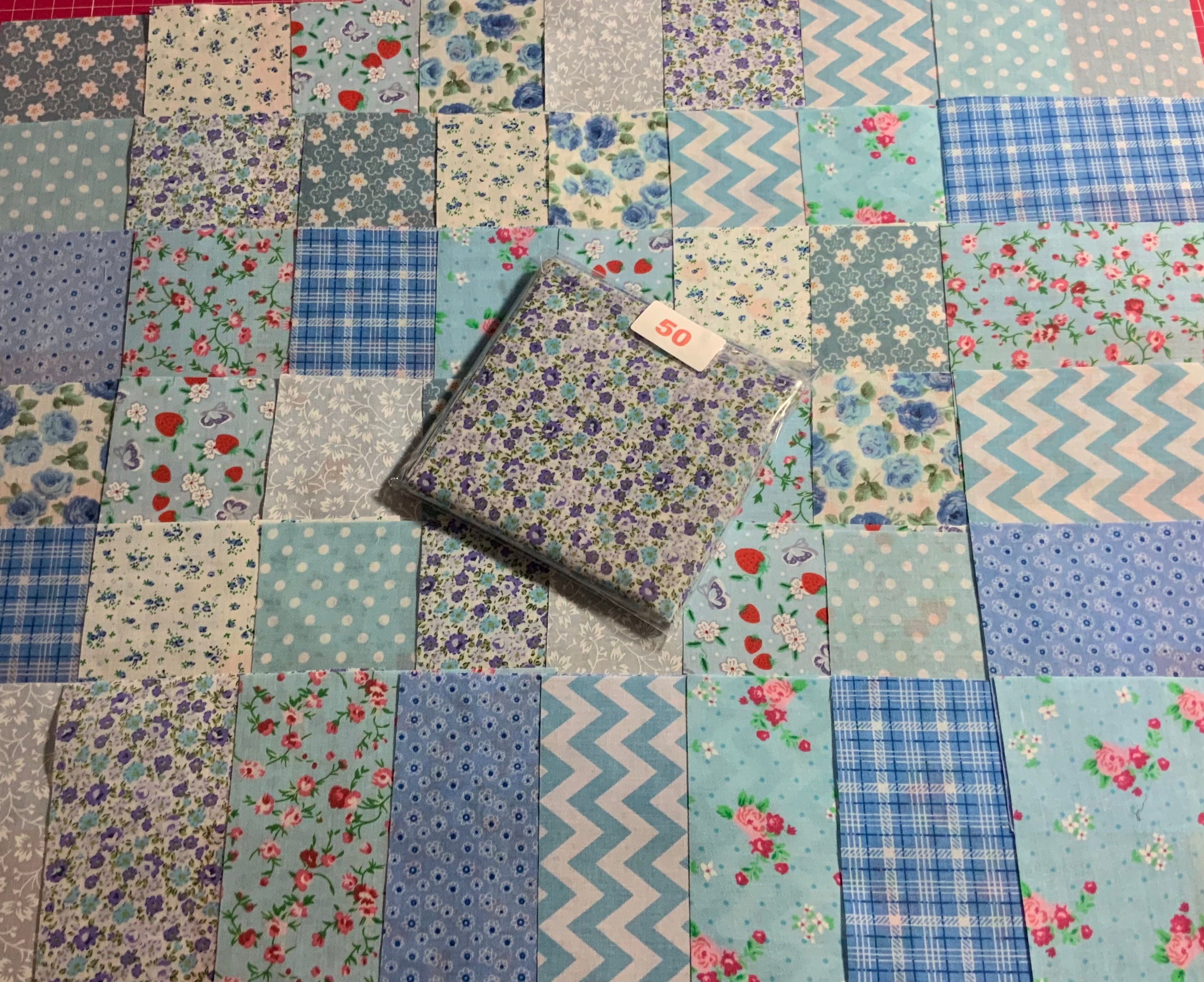 50 x 5 patchwork quilting fabric 100 cotton mixed pack. Etsy
