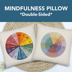 DOUBLE EMOTION WHEEL | Feelings Circle | Play Therapy | Mindful | Emotional Regulation | Wellness Mindset | School Counselor | Teacher |