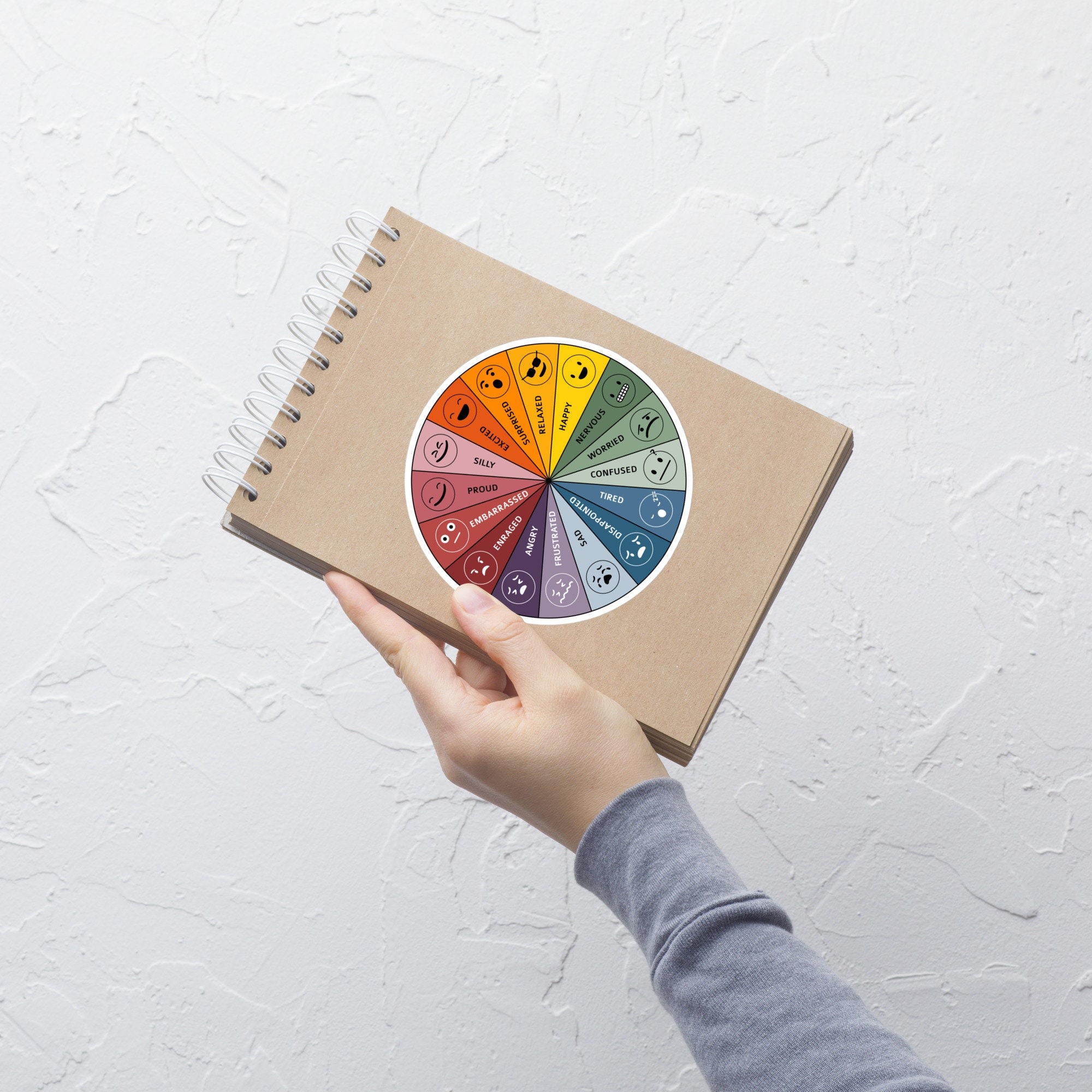 STICKER BUNDLE Kid Emotion Wheel | Therapist | Mental Health | School ...