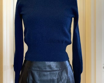 J. Crew 100% Cashmere Wool Navy Crew Neck  xXS