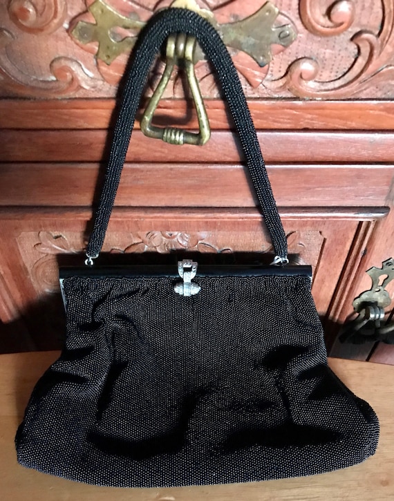 Vintage 40’s Beaded French Designer Evening Bag Ne