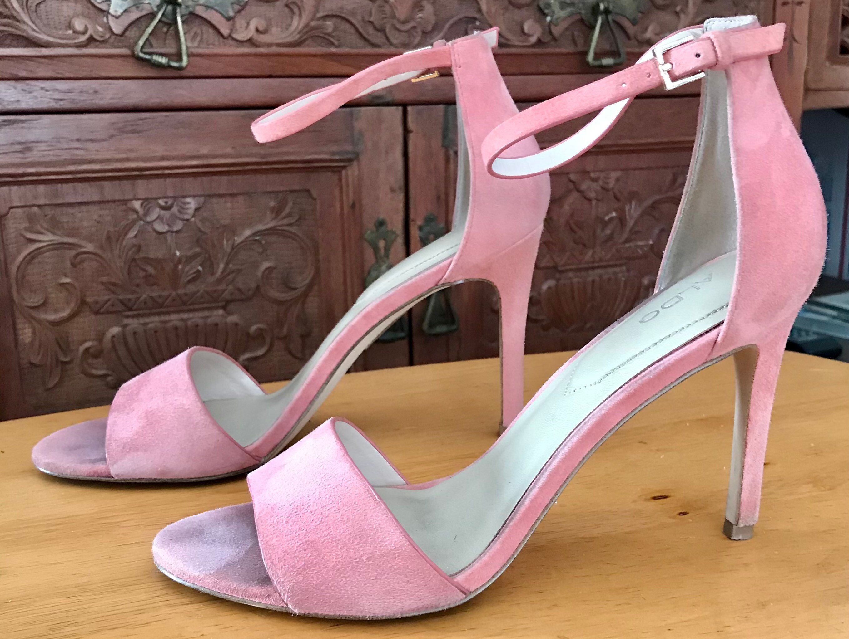 Aldo Sexy Pink Suede High Heels sz 8 Etsy