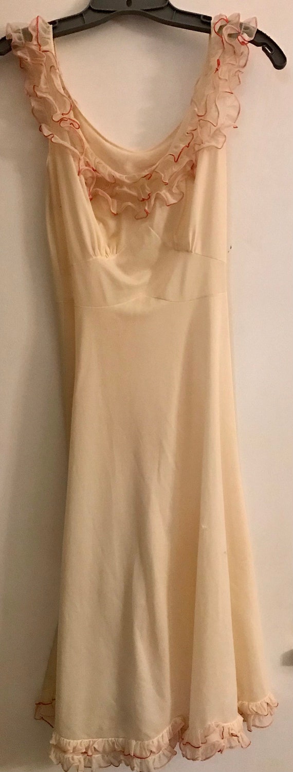 Vintage 1950s Poly Nightgown sz M