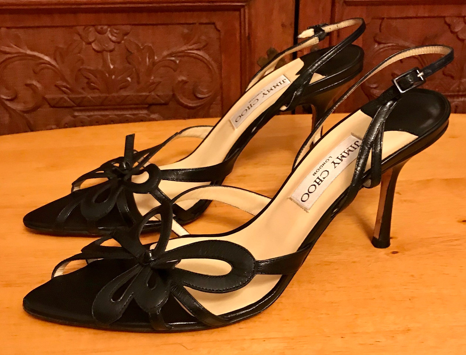 Authentic Jimmy Choo Strappy Heels SZ 10 Barely Worn | Etsy