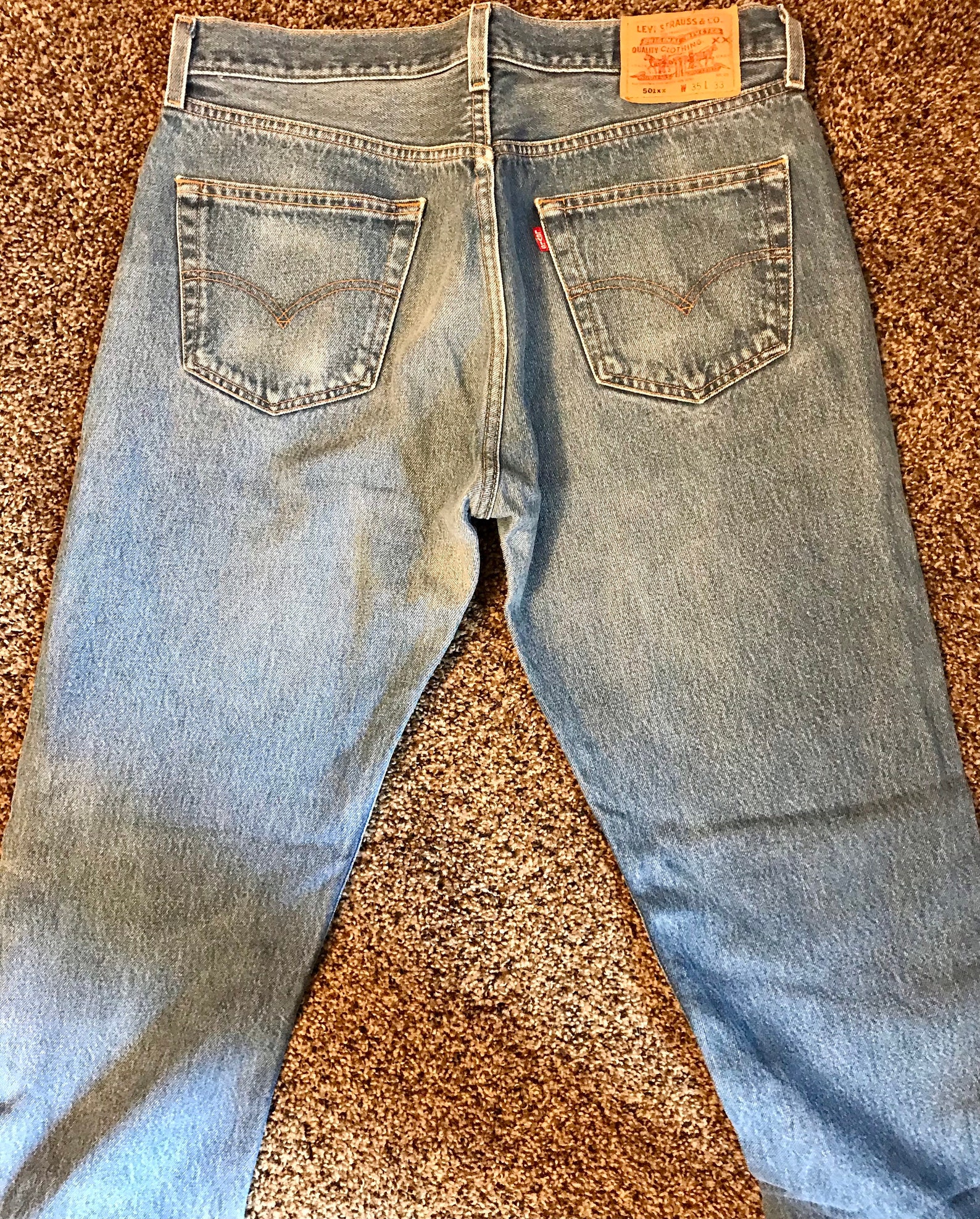 Vintage Levis Original Button Fly Jeans 35x33 Made in Mexico - Etsy