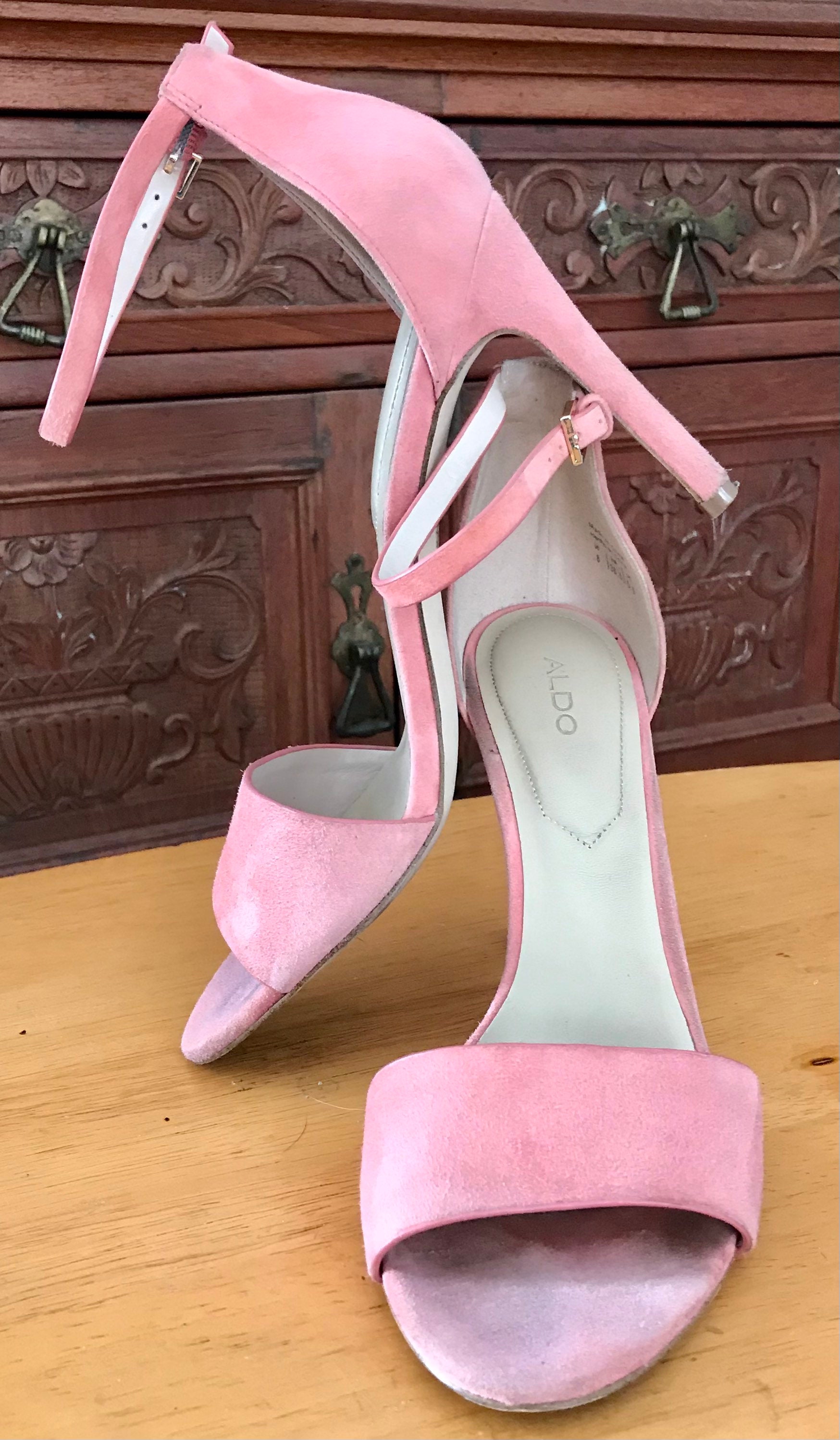 Aldo Sexy Pink Suede High Heels sz 8 | Etsy