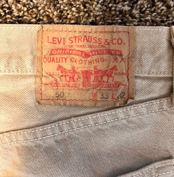 Vintage 90’s Levi’s 501 Jeans Rare Color VGC 33x32 - image 4