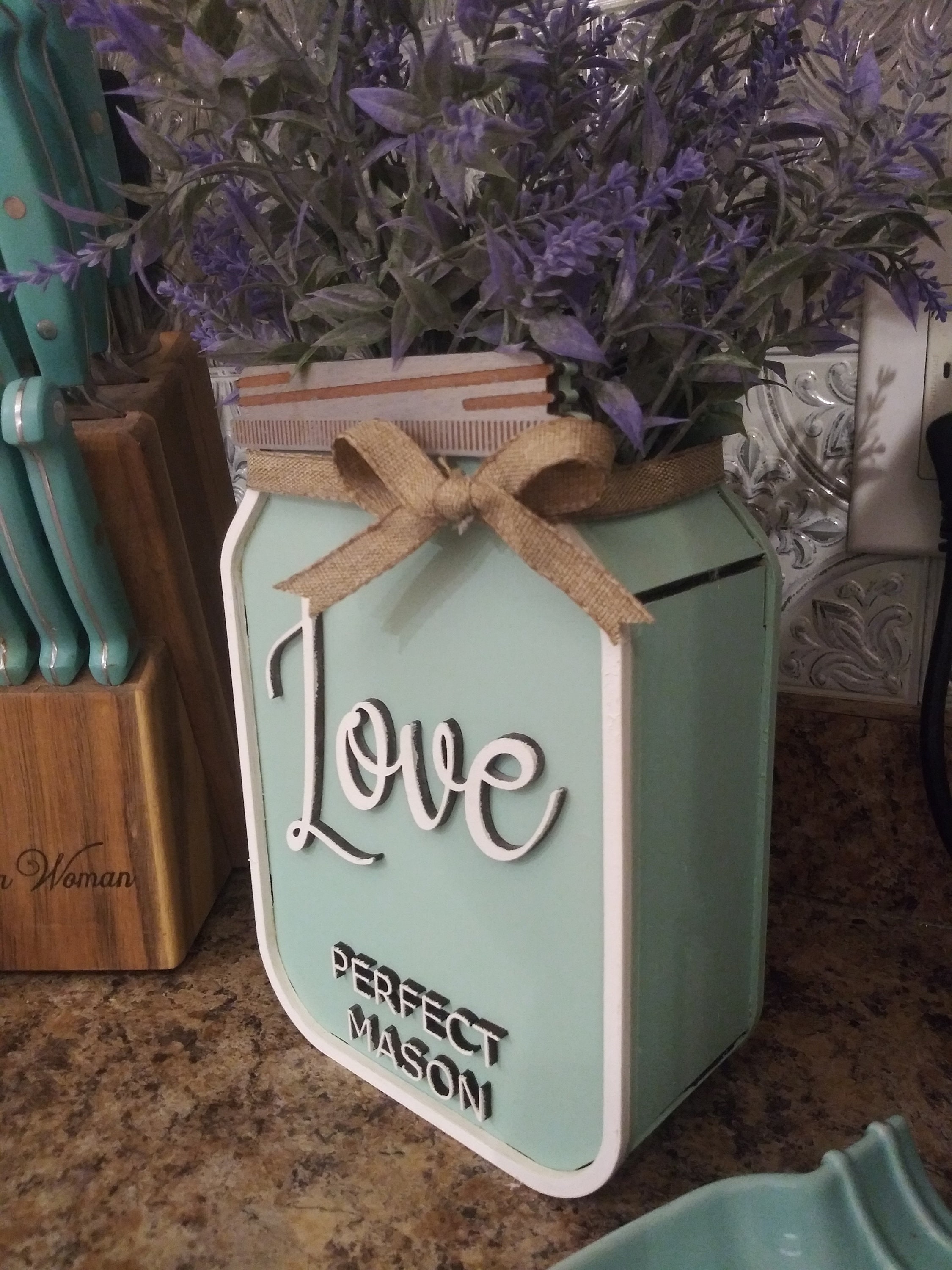 Mason Jar Dry Vase Glowforge Laser Cutter SVG Digital File - Etsy