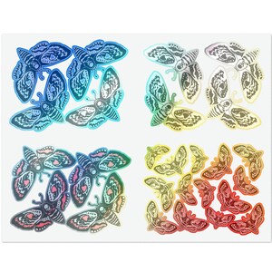 Skull Moths Sticker Sheets