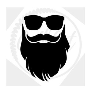 Man with Beard and Sunglasses Father&#39;s day Svg Png Dxf and jpeg cut files for cricut, silhouette, and cutting machines