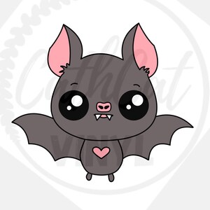 cute heart halloween bat Svg Png and jpeg file for cricut, silhouette, and cutting machines