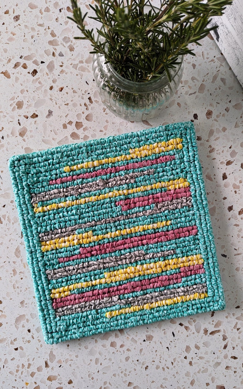 Locker Hook Trivet Spring Colors - Etsy