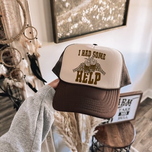 Country Trucker Hat, Post Malone, Morgan Wallen, ich hatte einige Hilfe, Country Oversized Tee, Western Einkaufstasche, Country Posty, Wallens Aufkleber