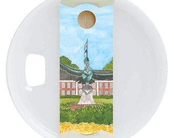 University Tumbler Tag | Watercolor Painting Tumbler Tag