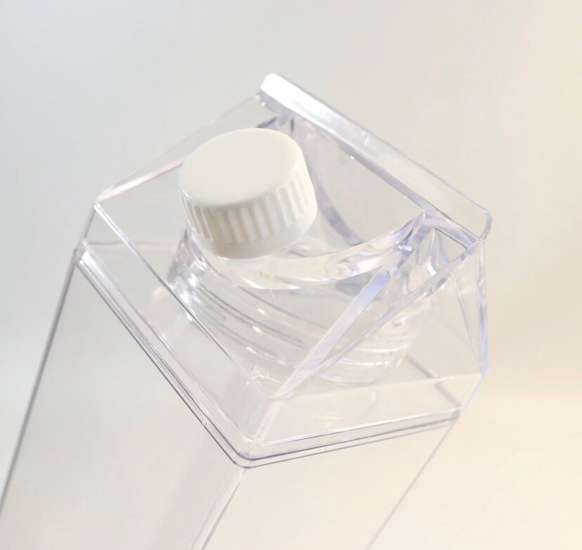 Water bottle with a Milk Carton Aesthetic Great gift. Includes Etsy