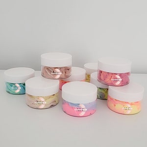 Whipped Body Butter Sample 1 oz Size, Non-Greasy Whipped Shea & Mango Body Butter, Natural Body Moisturizer, Body Lotion, Mini Body Butters