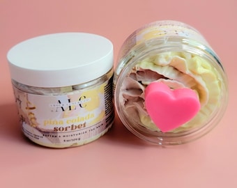 Ananas-Vanille-Körperbutter, Bio-Shea-Mango, 6 Unzen