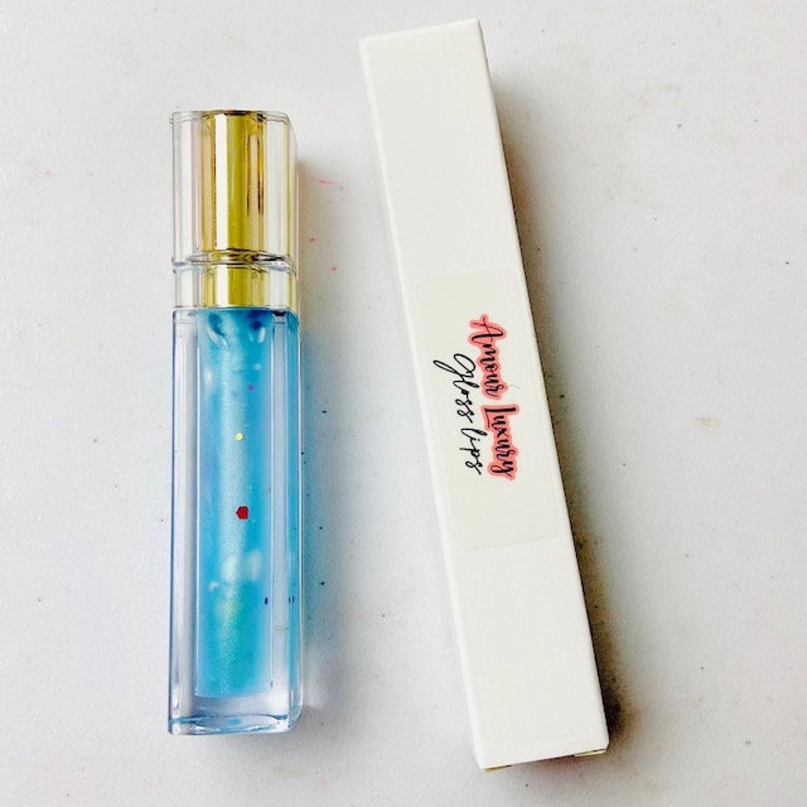 Birthday Cake clear lip gloss with glitter Hydrating natural Etsy