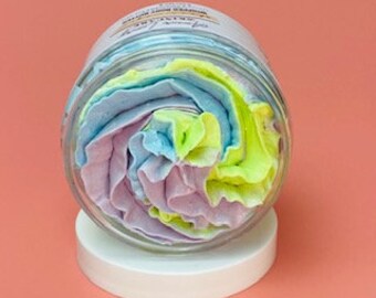 Peach Jasmine Whipped Body Butter, Natural Shea & Mango Butter Moisturizer