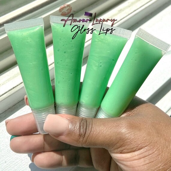 Lime Green Lip Gloss Flavored Lip Gloss Moisturizing Lip Etsy UK