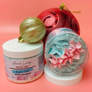 Hot Chocolate Whipped Shea Body Butter, Non-Greasy Whipped Shea & Mango Body Butter, Natural Body Moisturizer, Christmas Gift for Her