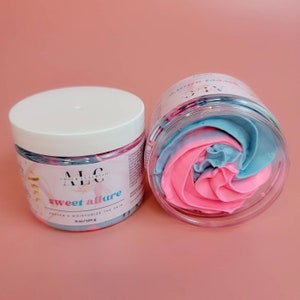 Apple Vanilla Whipped Body Butter, Non-Greasy Whipped Shea and Mango Body Butter, Natural Moisturizer, Organic Body Lotion, Gifts for Her