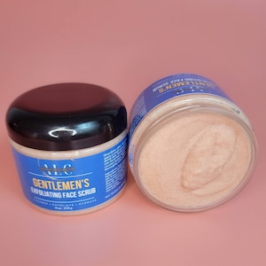 Men&#39;s Exfoliating Beard & Face Scrub, Natural Sugar Scrub, Gift For Him