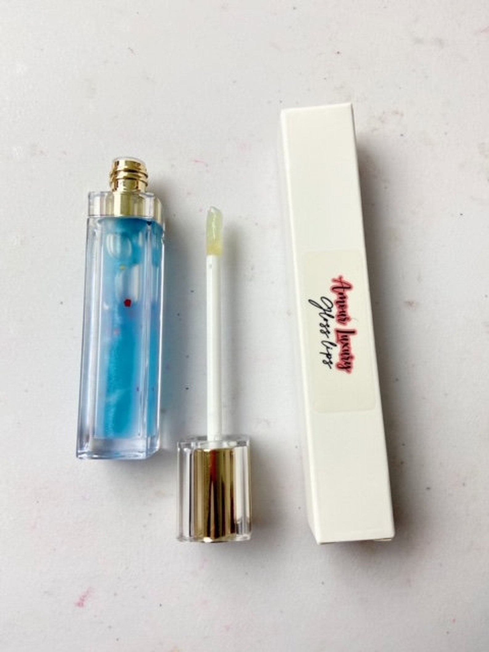 Birthday Cake clear lip gloss with glitter Hydrating natural Etsy