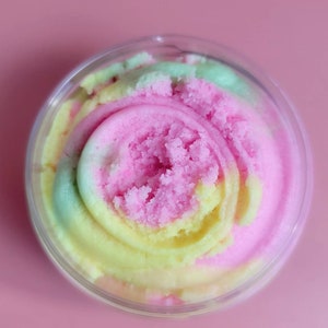 Berry Lemonade Foaming Sugar Scrub, Whipped Sugar Scrub, Exfoliating Sugar Body Scrub, Body Polish for Self Care, Scented Wash, Gift for Her