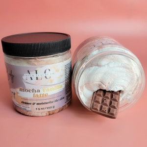 Chocolate Vanilla Whipped Soap, Whipped Bath Butter, Vegan Whipped Shaving Cream, Foaming Body Wash Cleanser, Bath Creamy Soap, Gift for Her