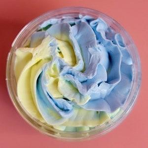 6 Unzen Körperbutter mit Lotion Bar, Blaubeer Cupcake Körperbutter, Bio-Sheabutter, Ganz natürliche Feuchtigkeitscreme, Geschenk für Sie