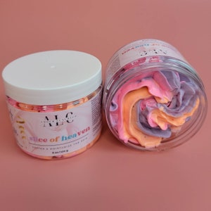 Passionfruit Whipped Body Butter, Non-Greasy Whipped Shea and Mango Body Butter, Natural Moisturizer, Organic Body Lotion, Gifts for Her