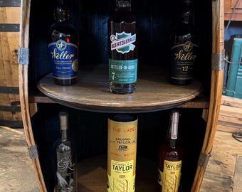 Bourbon Barrel Cabinet - Rabbit Hole - LOCAL PICKUP ONLY