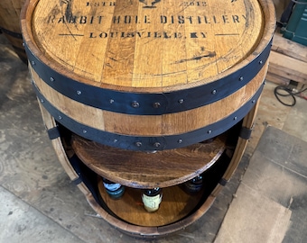 Bourbon Barrel Cabinet - Rabbit Hole - LOCAL PICKUP ONLY