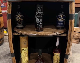 Bourbon Barrel Cabinet - Buffalo Trace - LOCAL PICKUP ONLY