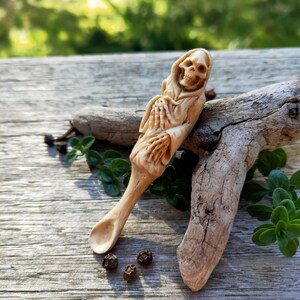 Mini Death Condiment Spoon | Tiny Spice Spoon | Day of the Dead