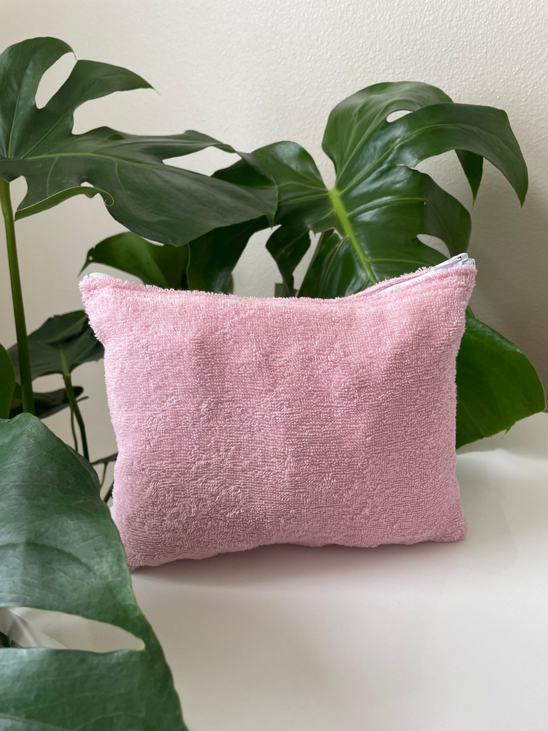 Pink Terry Cloth Makeup/toiletry Bag Etsy