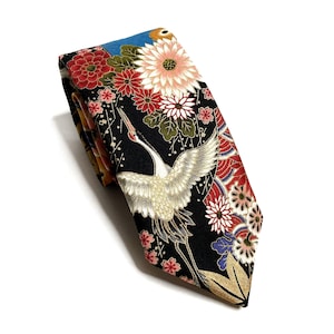 Ukiyo-e Tiger Japanese Tie - Kimono Japanese Necktie