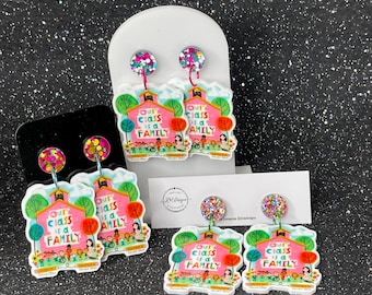 Storybook Our Family Classroom Picture book Dangle Earrings/ Book week picture Book earrings