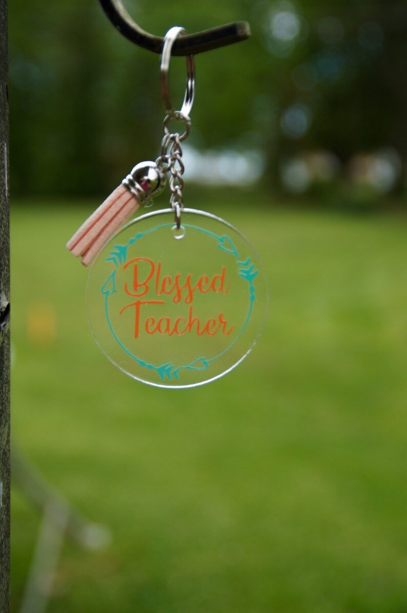 Teacher Keychain, Personalized Teacher Gift, End of Year, Teacher