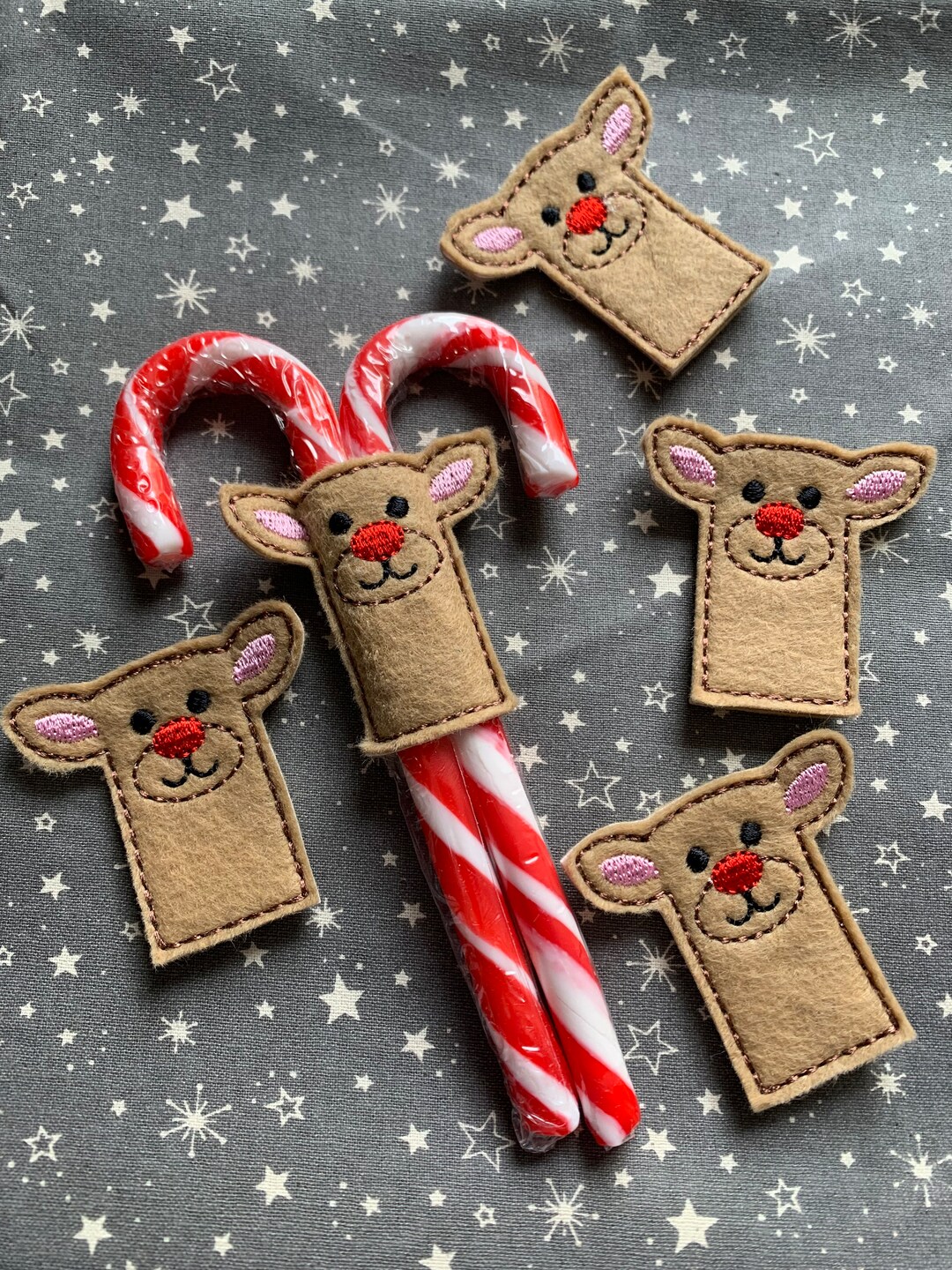 Reindeer Candy Cane Holders Comes in Sets of 10 Etsy Australia