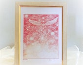 Wisdom, Angels ART, Pink Angel, White Angels, Healing Art, Healing, Energy Art, Feng shui, entrance, bedroom, living room, Giclee