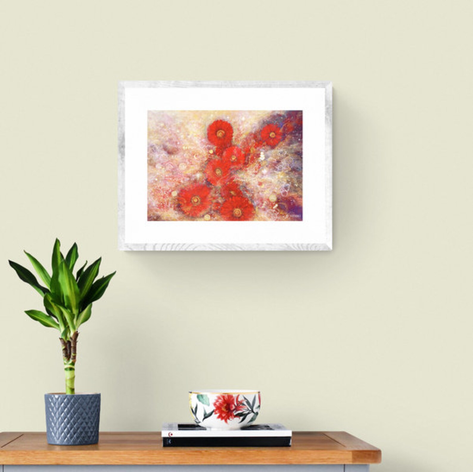 Painting Flower Feng shui Art Healing Art Healing Energy Etsy